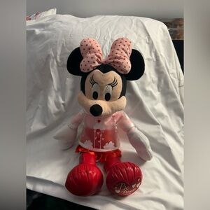 Disney Parks Minnie Mouse Plush - Pink Bow & Red shoes